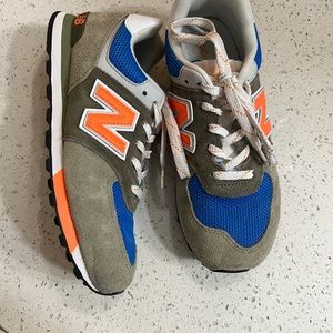 Orange ,green ,and blue Men new balance shoes size 6